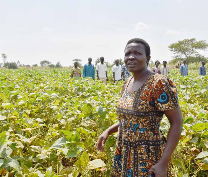 Mrs.Helen Epurege secretary of Nyarakoti Farmer Field School 