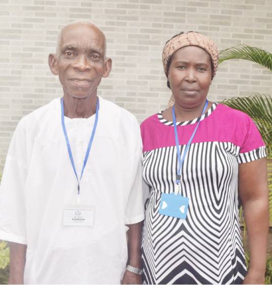 Robert Koomson (Left) and Elisabeth Utuka