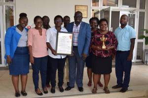SAA Uganda staff and the Award