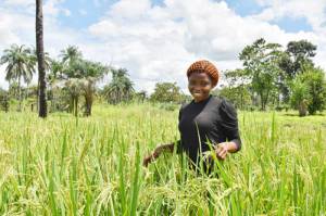 Janet Ushie, a member of the Rebuild Nigeria Multipurpose Cooperative Society. 