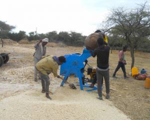 Maize shelling service provision