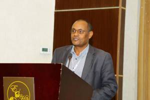 Dr. Fentahun, Country Director of SAA-Ethiopia, delivering Keynote speech