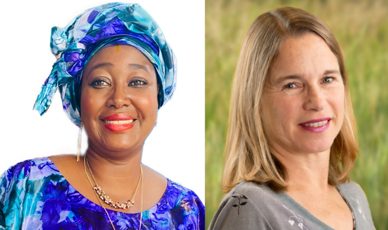 Dr. Oumou Camara (left) & Dr. Kristin Davis (right)