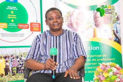 Dr. Hamado delivers his farewell message.