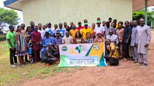 Group photograph of participants during the Capacity Building training for staff of the Benue State Agricultural Development Authority and students of the Akperan Orshi College of Agriculture