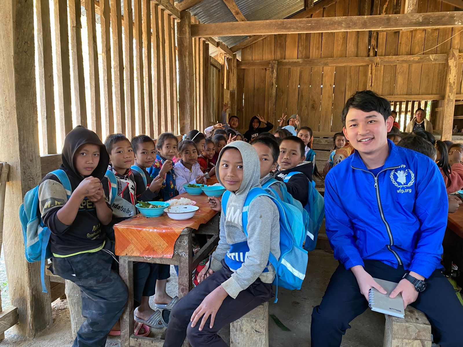 WFPでラオスの学校給食支援現場を訪問