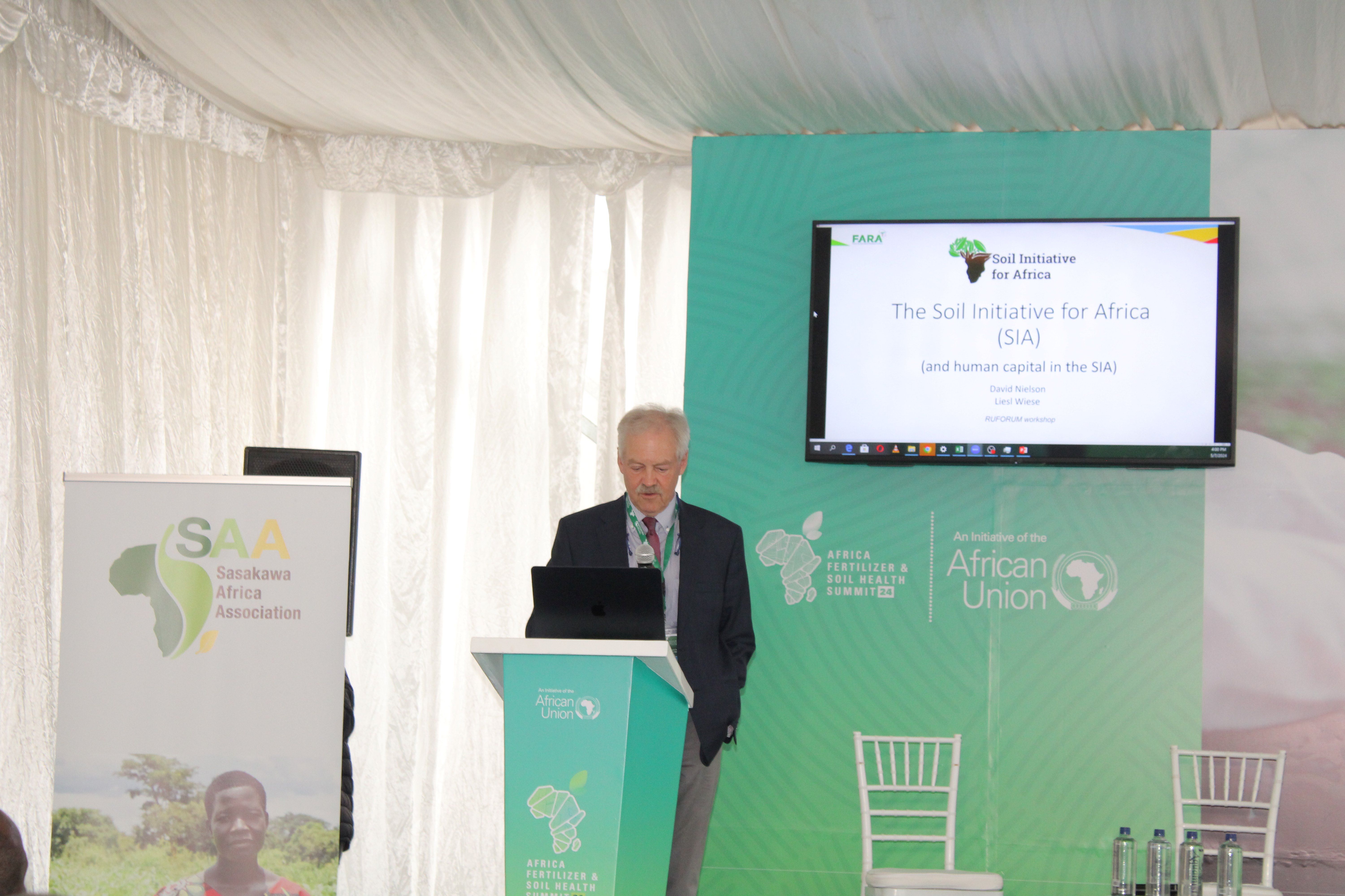 Dr. David Nielson, delivering a keynote address
