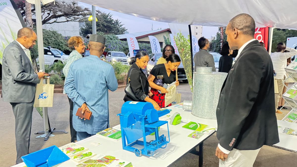 Showcasing SAA's activities at the Japanese National Day Reception