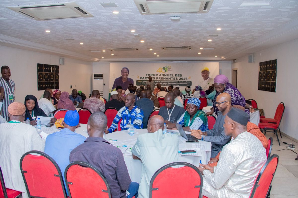Photos of group work sessions on the proposed themes during the 2026 Annual Stakeholders’ Forum.