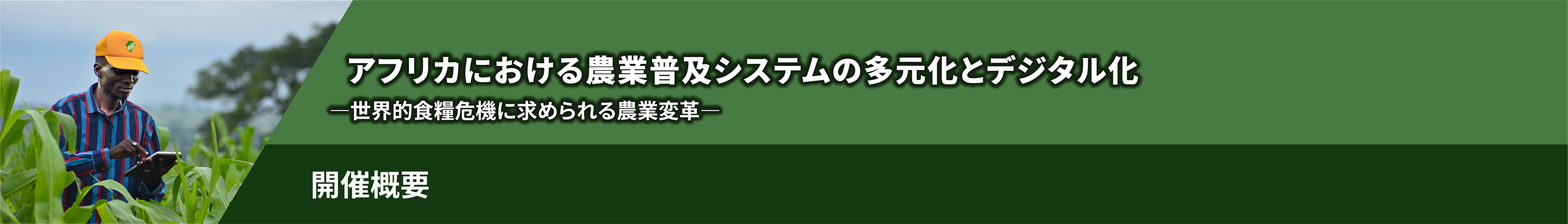 アフリカにおける農業普及システムの多元化とデジタル化